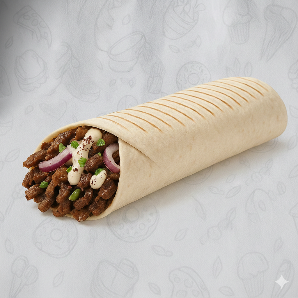 ساندوتش شاورما لحم